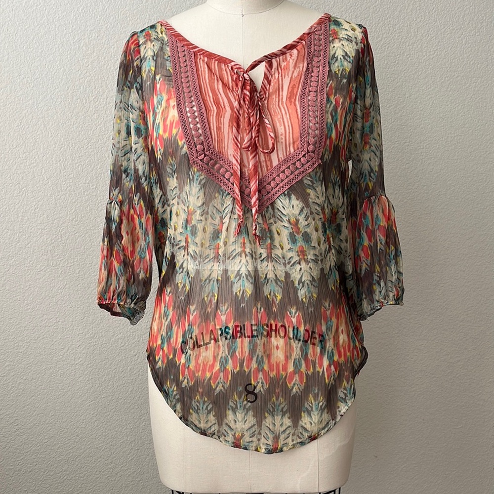 Gibson sheer blouse